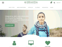 Tablet Screenshot of dermveda.com